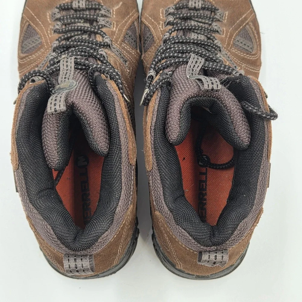 Merrell Yokota Mid Waterproof Hiking Boots Mens 10 Dark Earth Brown J086744